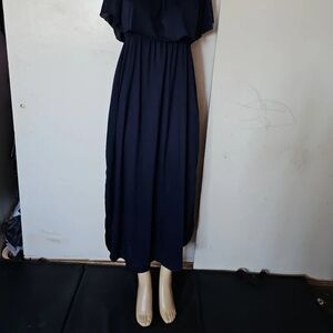 Elegant Navy Blue Maxi Dress